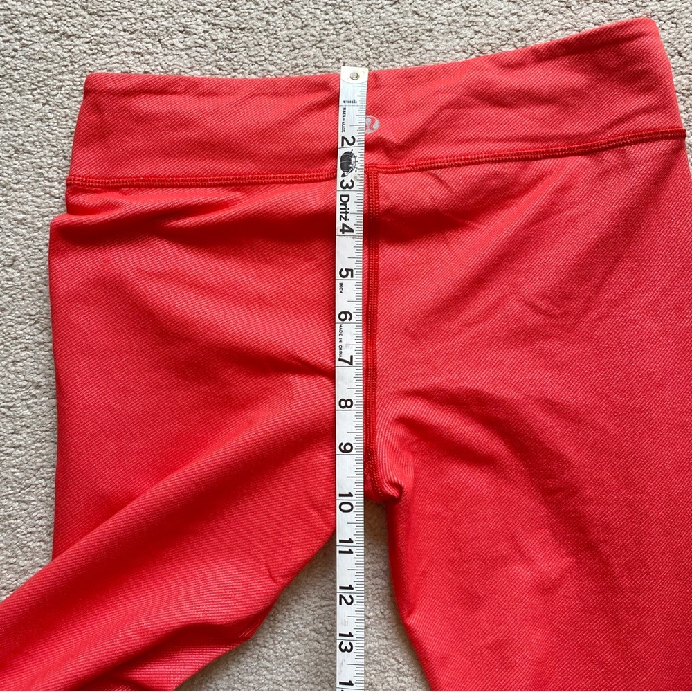 Lululemon PYB Pant - Red - Coral Size 6 Straight Leg Ankle Length Legging - Picture 9 of 15